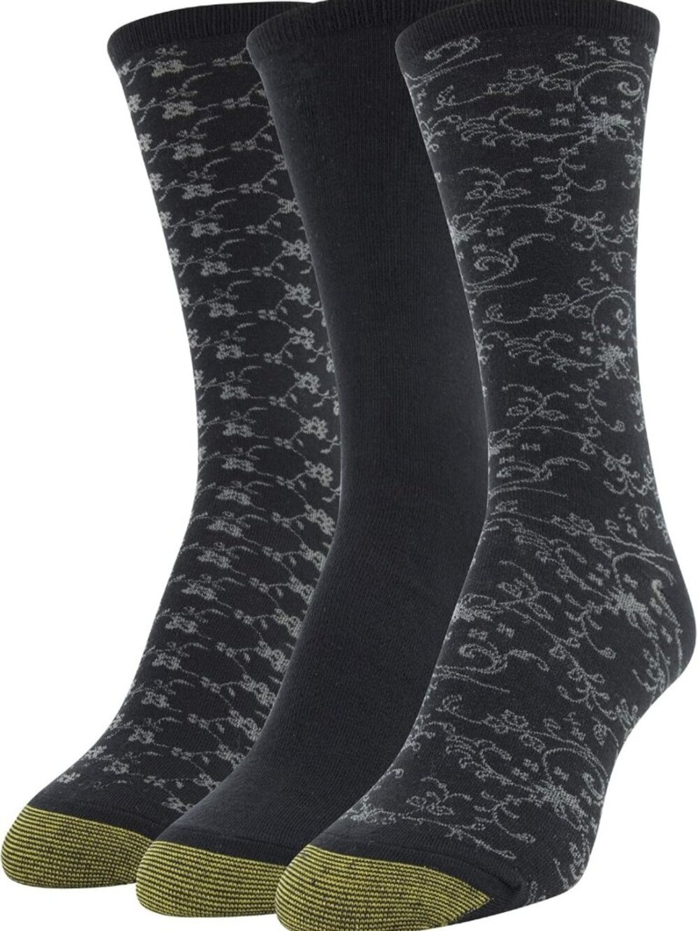 Floral Dress Crew Socks for Women - 3 Pairs of Stylish & Comfy Socks